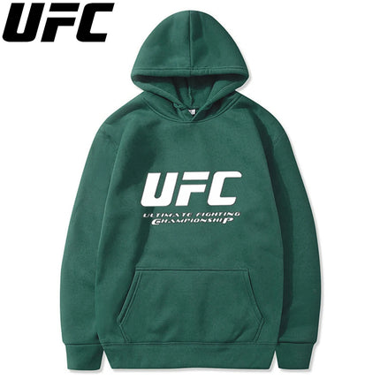 UFC Men's and Women's Solid Color Pocket Hoodies Sports Fitness Sweatshirts Fashionable Casual Pullovers Multi Color sweat