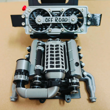 1/10 RC Car  Engine Model Decoration for 1/10 VP OPTIC H10 KIT TRX4 Defender AXIAL SCX10 RC4WD Sport Jeep K10 TF2 TRX6 G631