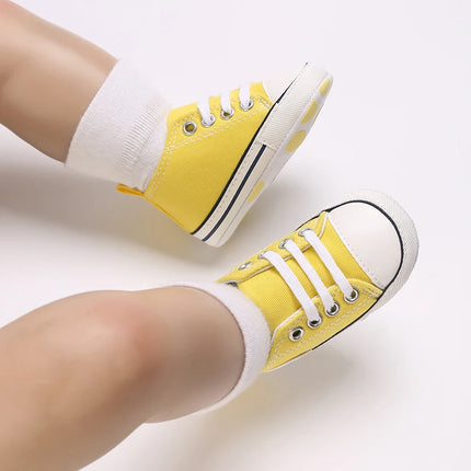0-18 Months Newborn Baby Shoes Classic Fashion Casual Sports Shoes for Boys and Girls Non slip Soft Sole Walking Shoes