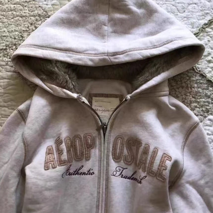 Japanese Y2K Punk Subculture Jacket Women Oversized Zip Up Hooded Sweatshirt Sexy Casual Vintage Streetwear Fashion Chic Clothes