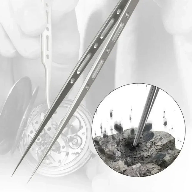 MECHANIC Extra Hard Anti-Magnetic Tweezer Stainless Steel Bent Pointed for Phone PCB Motherboard Soldering Repair Tweezers Tool