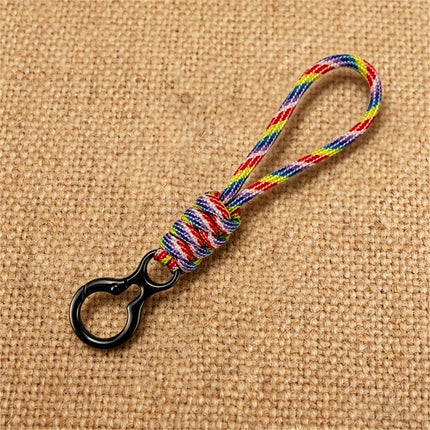 Outdoor Paracord Keychain with Trigger Snap Hook Hand-Woven Survival Camping Hiking Accessories for Car Keys Backpack EDC Gear