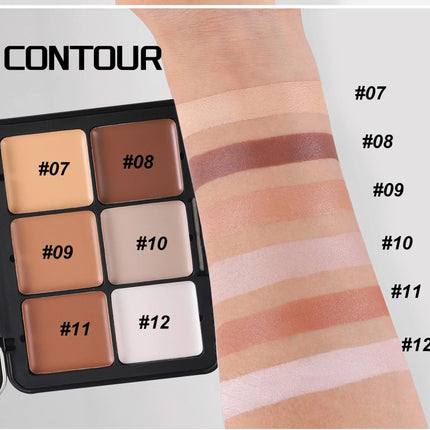 12-color iron box concealer blush cream matte highlight contour makeup all-in-one palette