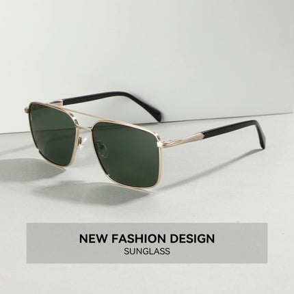BLUEMOKY L Size Fashion Metal Aviator Prescription Sunglasses Men Progressive UV400 Polarized Myopia Sunglasses Man
