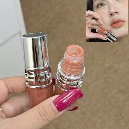 Transparent Moisturizing Lip Gloss Hydrating Drying Lips Mirror Lipstick Makeup Crystal Lip Oil Mirror Lip Glaze Tinted Plumper
