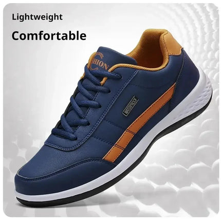 Men's Sneakers Sports Casual Shoes Leather Outdoor Men Walking Shoe Four Seasons Soft Bottom