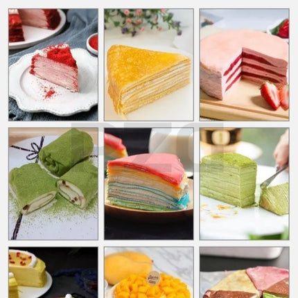 Multi-Functional 6/8/9/10 Inch Electric Crepe Cake Maker Pancake Crepe Layer Skin Making Machine Roast Duck Pancake Machine