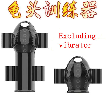 Delay Lasting Glans Trainer – Male Erection & Penis Trainer with Vibrator, Masturbation Sleeve for Enhancement, Sex Toys for Men