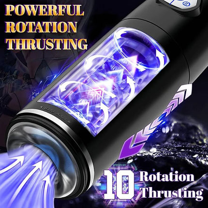 App Controlled Sex Toys for Men Male Masturbator Automatic Cup 10 Thrusting &Rotating Penis Stimulation Electric Male Stroker