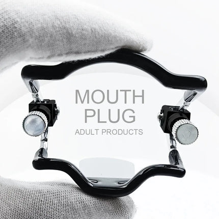 BDSM Adjustable Mouth Plug Slave Deep Throat Restraint Adult Sex Products Oral Sex Restraint Opening Plug Reusable Adult Sex Toy