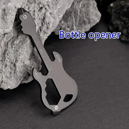 Mini Beer Bottle Opener Creative Musical Instrument Style Keychain Opener ,Multifunctional Gadgets ,Gift for Guitar Music Lovers