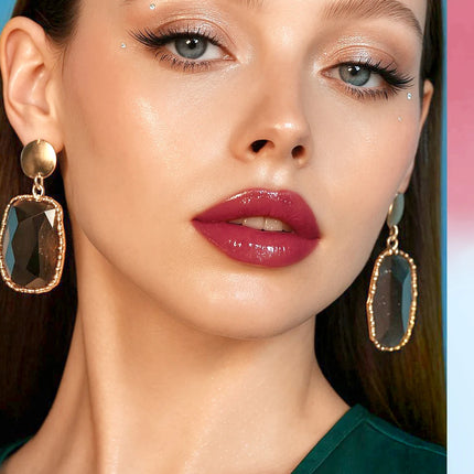 1PC mirror lip gloss, moisturizing, lightweight, non greasy, long-lasting luster, non stick to cup lip gloss