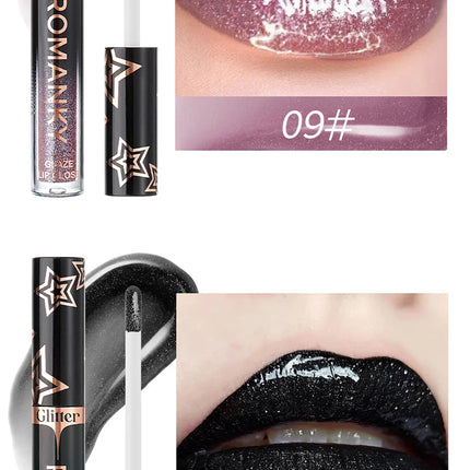 1Pc Lip Gloss Pearlescent particles shimmer Suitable for party, stage, Valentine's Day gift, daily wear