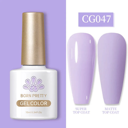 BORN PRETTY 10ml Gel Nail Polish Gel 130 Colors Semi Permanent Solid Nail Gel Varnish Soak Off UV Gel for Base Top Coat