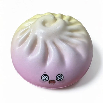 New Dumpling Pressure Dumpling Squishies Cute Colorful Bun Toy Slow Rising Stress Relief Fidget Toy for Adults Anti-Anxiety Gif