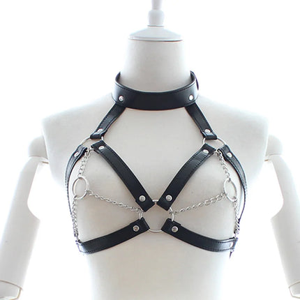 Women Sexy Underwear Chest Harness Bondage Leather Lingerie Fetish Clothing Erotic Lingeries for Woman Festival Rave Outfit