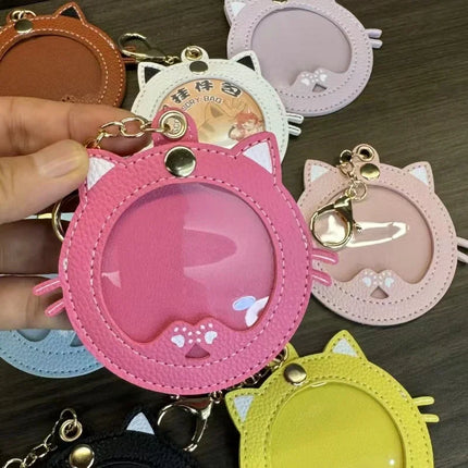 New Kawaii Cat shape Ita Bag Pins Badge Protector Case for 58mm Anime Badges Decoration Bag Accessories Pin Case birthday gift