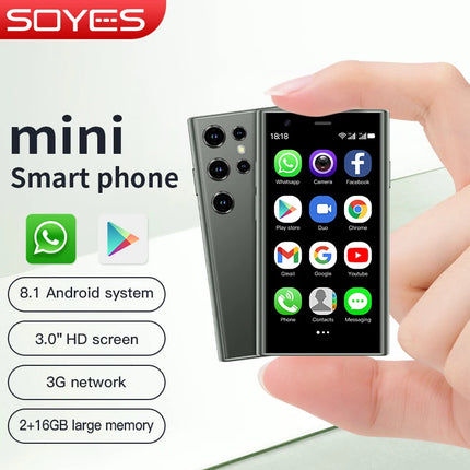 SOYES S23 Pro & Mini 24 Mini Smartphones Android 8.1 Dual SIM 3.0'' HD 1000mAh Battery WIFI Bluetooth 3G Small Mobile Phone