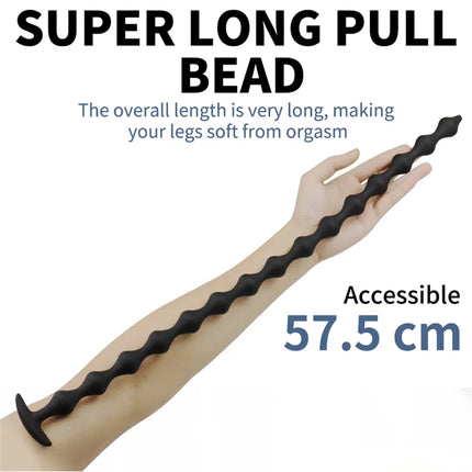 Soft Silicone Anal Plug Dildo Prostate Massage Long Butt Plug Vaginal Expansion Anus Dilator Masturbator Sex Toys For Women Men