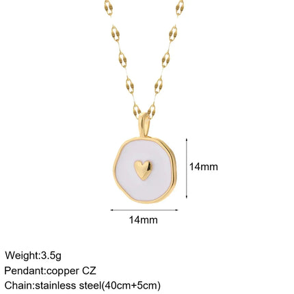 Heart Evil Blue Eye Sun Necklace for Women Cute Dog Bee Elephant Gold Color Pendant Woman's Collars Long Stainless Steel Chains