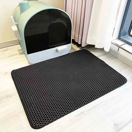 Cat Litter Mat Double Layer Pet Non Slip Big Pet Litter Box Filter MatWear Resistant Waterproof Anti-slip Cat Litter Mat