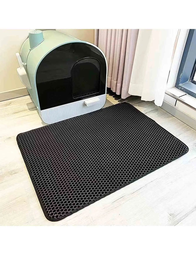 Cat Litter Mat Double Layer Pet Non Slip Big Pet Litter Box Filter MatWear Resistant Waterproof Anti-slip Cat Litter Mat