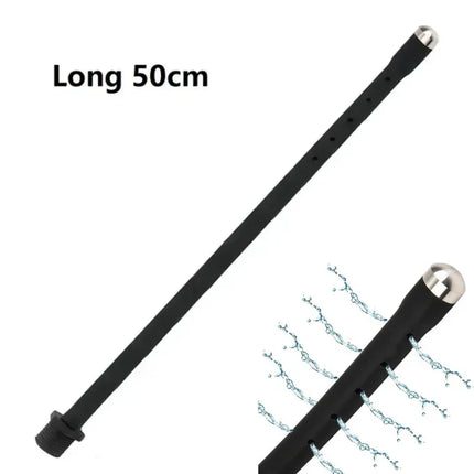 Silicone Long 58cm Anal Beads Plug Dilator Douche Enema Vagina Cleaning Kit Buttplug Syringe Shower Head Gay Sex Toy For Couples