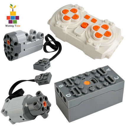 APP Programmable Building Blocks Kit with Servo Motor & 8-Speed Remote Control, Compatible  PF MOC System