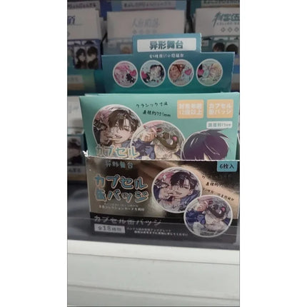 6Pcs/Box Anime Korean Manga Alien Stage Mizi Sua Ivan Till Hyuna Luka Laser card Cartoon Cosplay Badge Pin Tinplate Brooch Gift