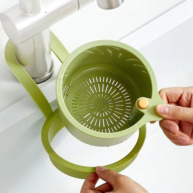 New Push-type Kitchen Sink Filter Basket Anti-leakage Versatile Filter Basket Separate Drain Bowl