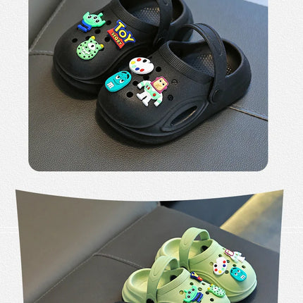 Children's Slippers New Home Girls Baby Indoor Non-slip Boys Cool Slippers Go Out Boys Hole Shoes