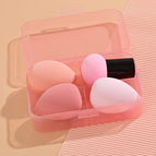 3 eggs and mushroom head powder puff [pink]]