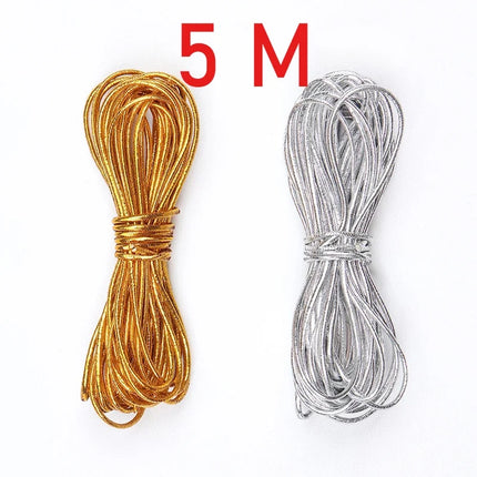 1M/5M Fashion Dreadlock Bead Braids Hair Accessories Braiding Hair Decor Shimmer Stretchable Braiding Hair Strings Long Styling