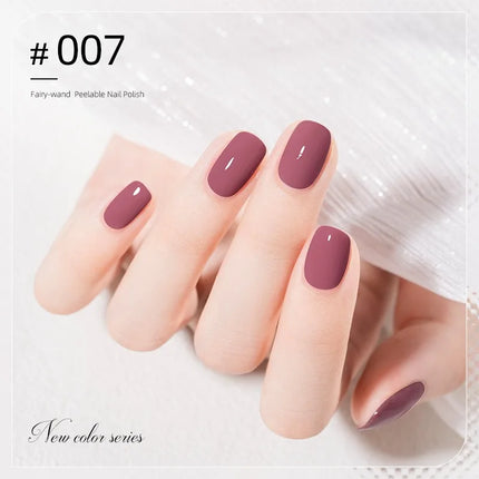 Colorful Water-Base Nail Polish 40 Colors Air Dry Peel Off Nail Art for Manicure DIY Long Lasting Nail Supplies Painting Varnish