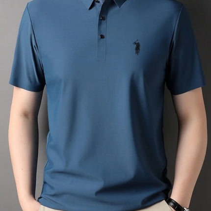 Luxury classic men's brand Paul original pony embroidered comfortable POLO shirt summer new casual breathable short sleeved top