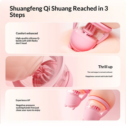 Negative Pressure Suction Nipple Stimulator Female Nipple Vibrator with Rotating Stimulation Smart Heating Nipple Vibrator