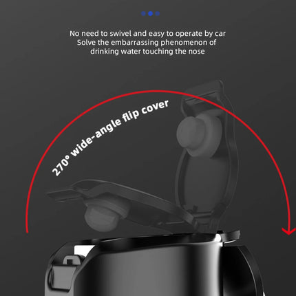 Electric kettle 12v/24v smart car heating cup touch screen thermos cup 450 ml car heating cup adjustable temperature