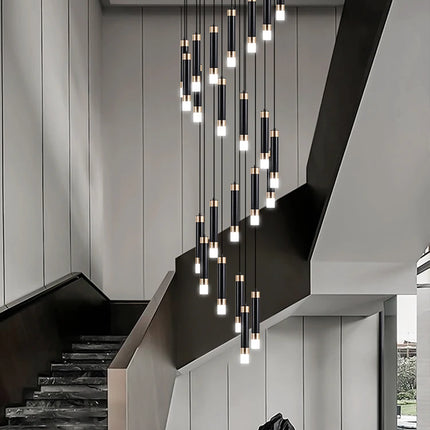 Interior Lighting Nordic Chandelier Home Decoration Living Room Pendant Modern Lustre Hall Lighting LED Staircase Long Pendant