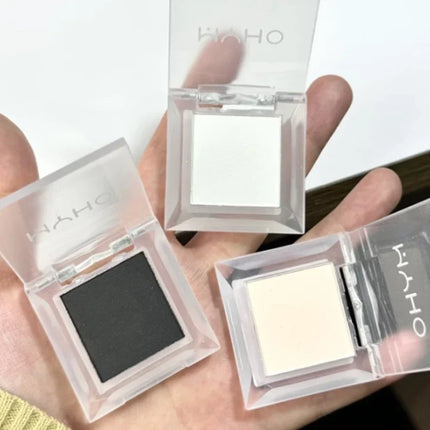 Matte Black White Eyeshadow Palette Natural Monochrome Long Lasting Brighten Silkworm Highlighter Eyeshadow Primer Eyes Makeup