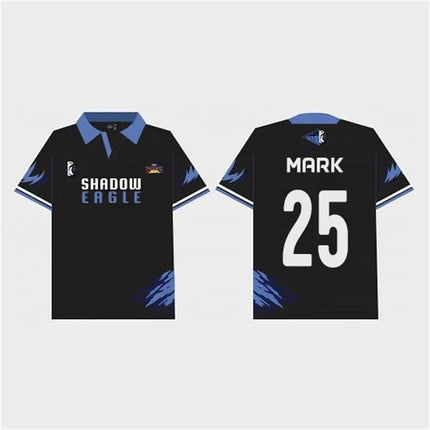 2026 Gmmtv Starlympic Futsal Shadow Eagle Short Sleeve Lapel Sports 4X100 Jersey Harajuku Fashion Unisex Fans Polo Clothing
