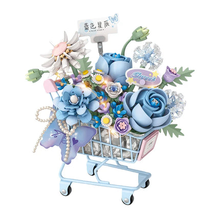 LOZ Building Blocks Flower Model Kit DIY Assembly Artificial Flower Educational Toy Desktop Ornament Valentine Gift for Girls