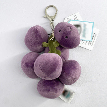 @JC Golf Ball Plush Keychain, Grape Keychain, Jellyfish Plush toy, Hippopotamus, And Plush Elephant JC Bag Keychain