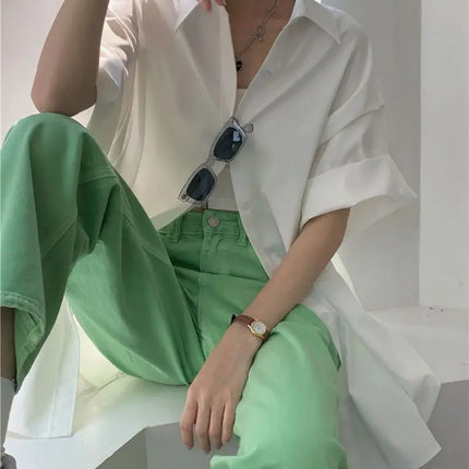 XEJ Elegant and Youthful Women's Blouses Oversize Shirts Women's Summer Clothing Spring 2022 Short-Sleeve Youth Blouses
