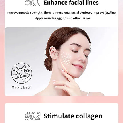 NEW Micro Current Beauty Device Mini Portable Face Lifting Roller Slimming Massager EMS Delicate Contour Firming Facial Care