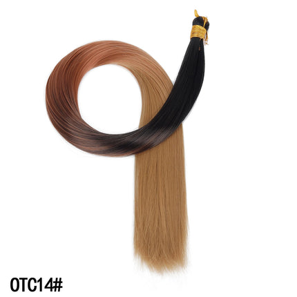 30inch Straight Hair Extensions 150g Bone Straight Braiding Hair Soft Synthetic Bundles Crochet Braids Hair Bundles for Braiding