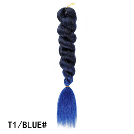 Colorful Ombre Jumbo Braiding Hair Low Temp Flame Retardant Synthetic Hair Bulk Tangle Free Crochet Twist Braids Hair Extensions