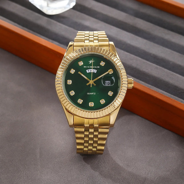 Fashion Men Quartz Wrist Luxury Classic Watches Multi functional Stainless Steel Business Casual Sport Wristwatch Clock