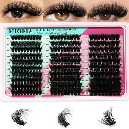 5D Fluffy Cluster Lashes 30D-150D Thick Individual Eyelash Clusters 10-18mm Natural Look Reusable DIY Eyelash Extensions