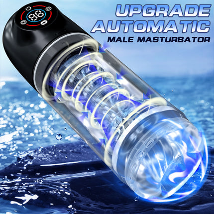 7 Rotating Sucking Water SPA Automatic Male Masturbator Cup Real Pussy Blowjob Machine Adult Masturbation Sex Toys For Men Male