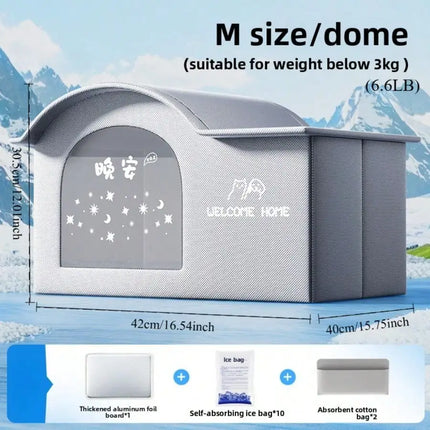 summer small Cat dog Ice House Air Conditioning BED Summer Cooling Tool Nest Dog Dog Four Seasons Pet Ice House